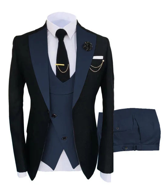 Signature Groom – 3-Piece Peaked Lapel Men’s Suit
Wedding & Formal Collection | Stylist Frantz