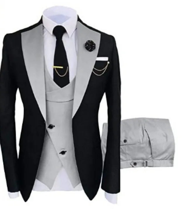 Signature Groom – 3-Piece Peaked Lapel Men’s Suit
Wedding & Formal Collection | Stylist Frantz