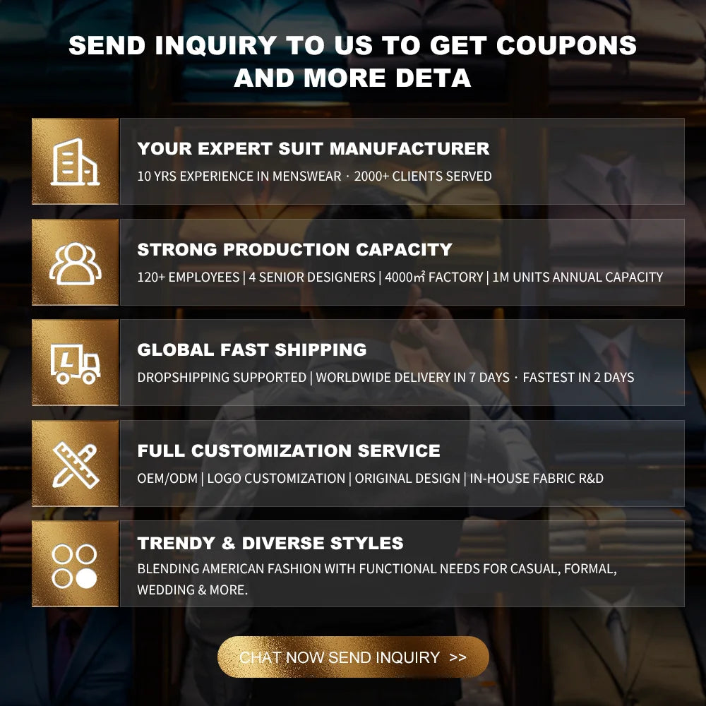 Signature Custom 3-Piece Men’s Suit – Hand-Finished Luxury by Stylist Frantz