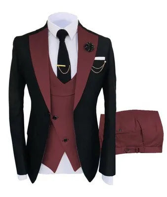 Signature Groom – 3-Piece Peaked Lapel Men’s Suit
Wedding & Formal Collection | Stylist Frantz