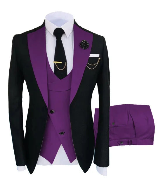 Signature Groom – 3-Piece Peaked Lapel Men’s Suit
Wedding & Formal Collection | Stylist Frantz