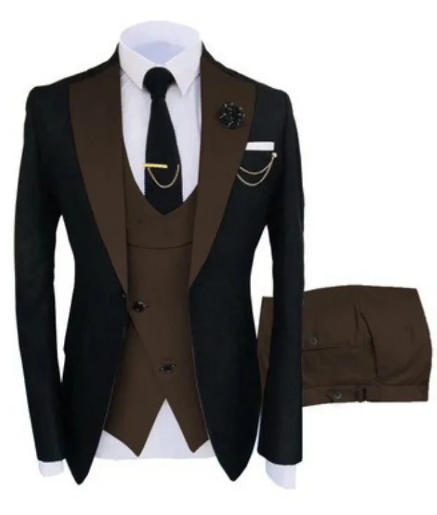 Signature Groom – 3-Piece Peaked Lapel Men’s Suit
Wedding & Formal Collection | Stylist Frantz