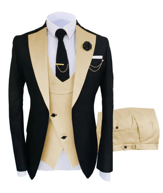 Signature Groom – 3-Piece Peaked Lapel Men’s Suit
Wedding & Formal Collection | Stylist Frantz