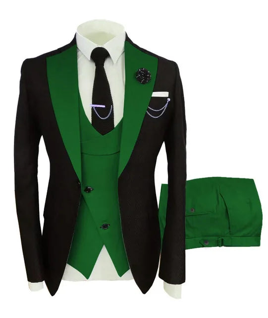 Signature Groom – 3-Piece Peaked Lapel Men’s Suit
Wedding & Formal Collection | Stylist Frantz