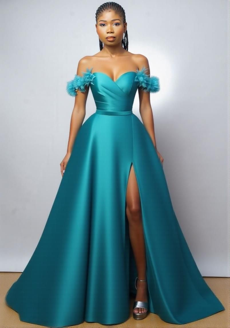 Signature African Couture Dresses by Stylist Frantz