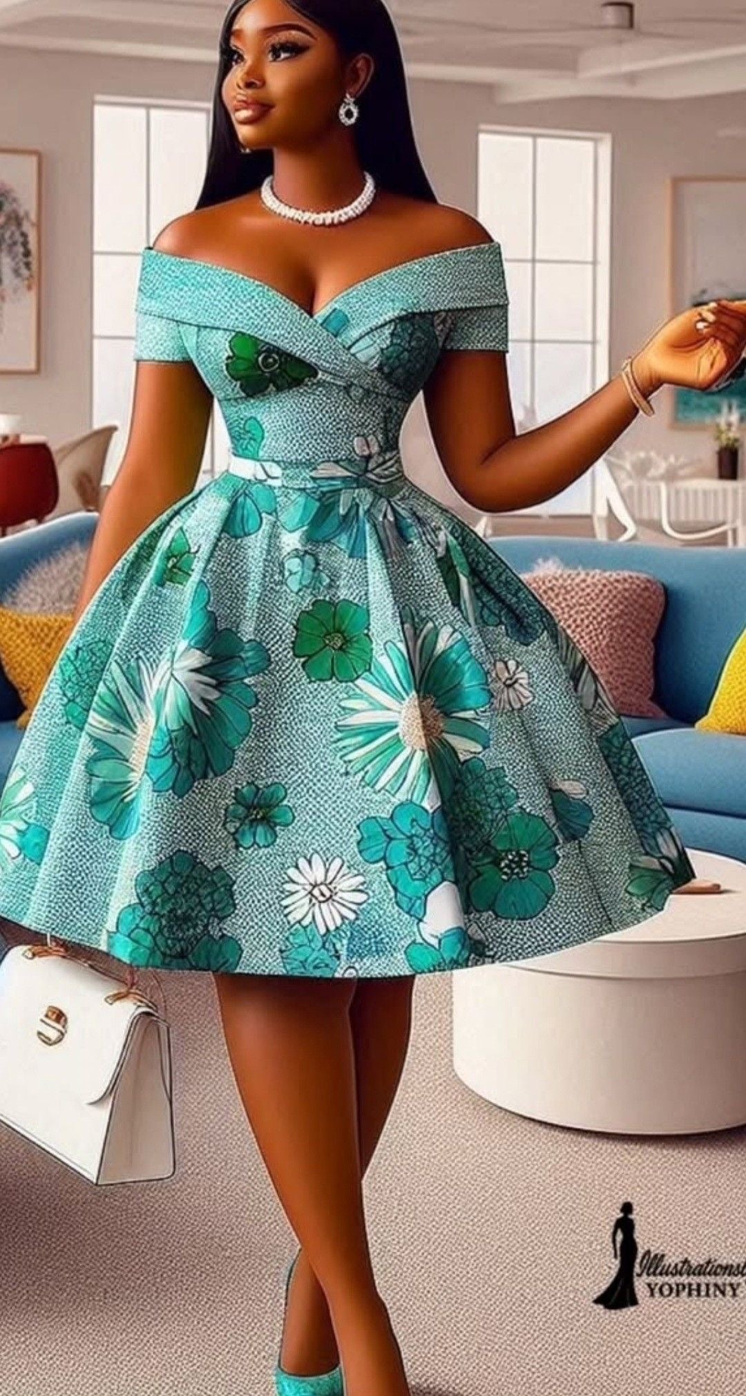 Signature African Couture Dresses by Stylist Frantz