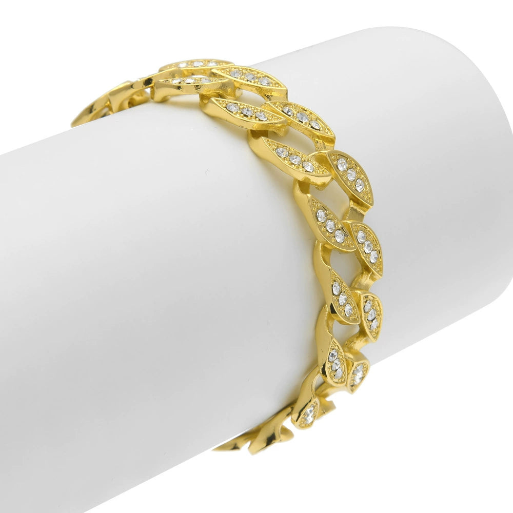 Luxury Cuban Chain Necklace – Diamond-Inspired Iced Design