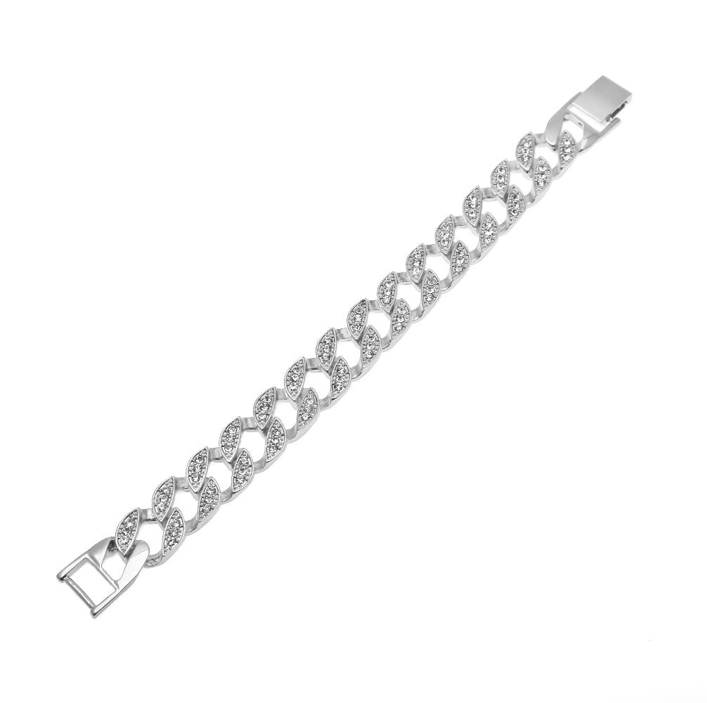 Luxury Cuban Chain Necklace – Diamond-Inspired Iced Design