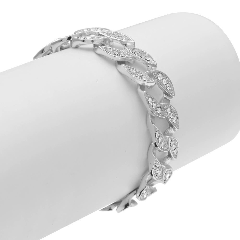 Luxury Cuban Chain Necklace – Diamond-Inspired Iced Design