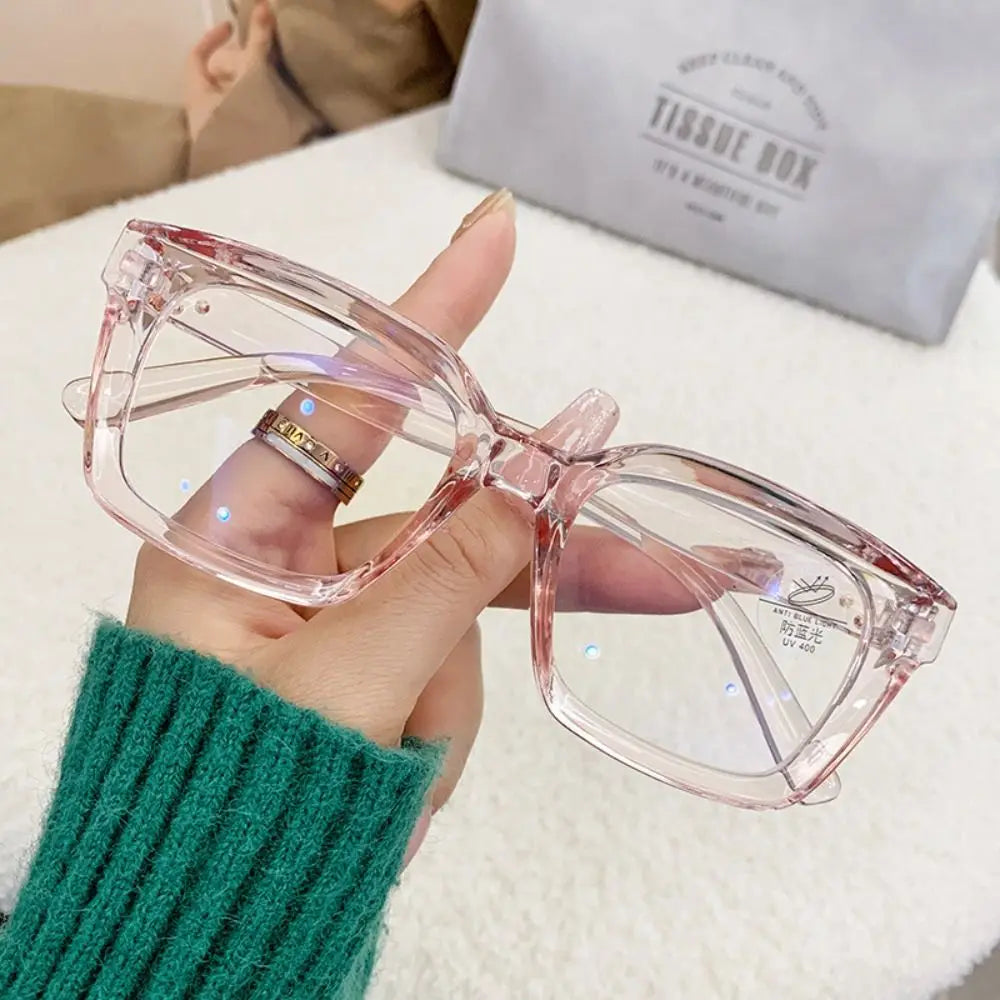 Oversized Square Anti-Blue Light Glasses – Unisex Large Frame Eyewear