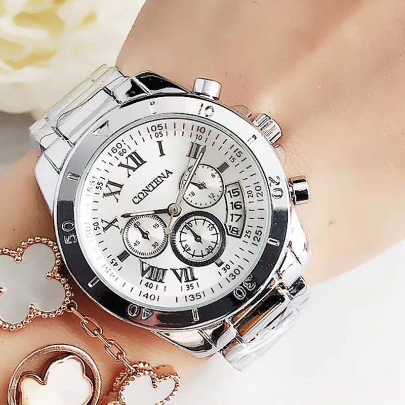 Timeless Elegance Women’s Watch | Luxury Stainless Steel