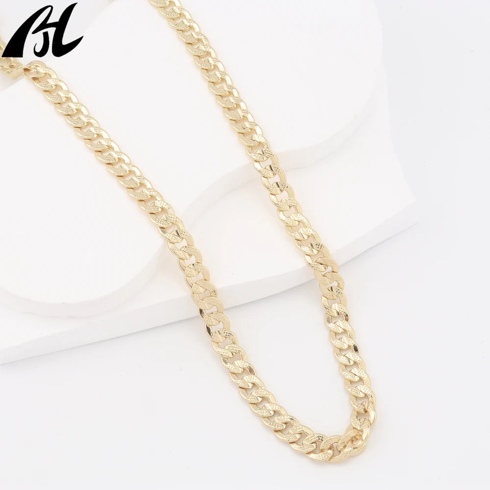 Luxury Cuban & Figaro Gold Chain – 18K Gold Plated (Unisex)