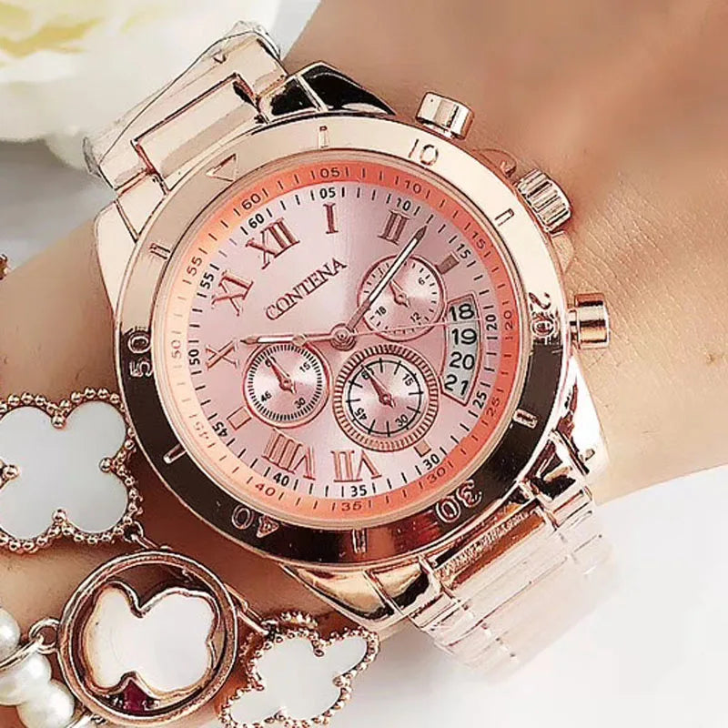 Timeless Elegance Women’s Watch | Luxury Stainless Steel