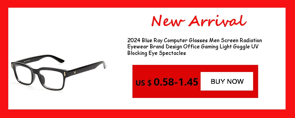 Oversized Square Anti-Blue Light Glasses – Unisex Large Frame Eyewear