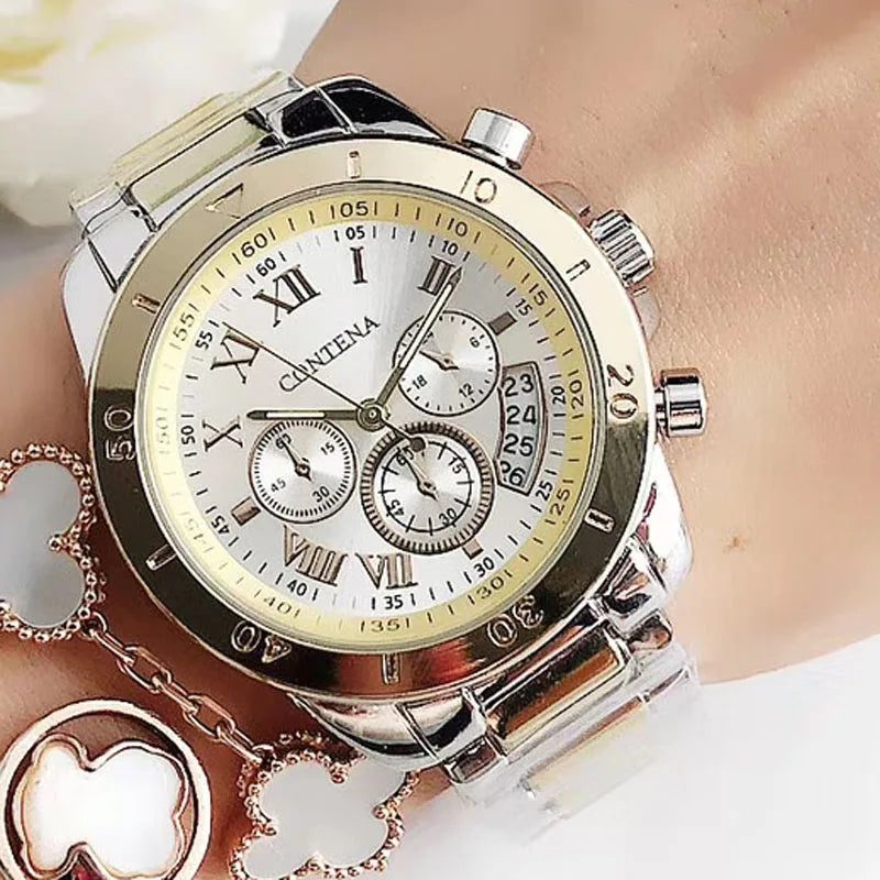 Timeless Elegance Women’s Watch | Luxury Stainless Steel