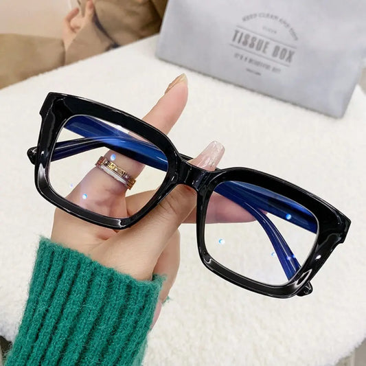 Oversized Square Anti-Blue Light Glasses – Unisex Large Frame Eyewear