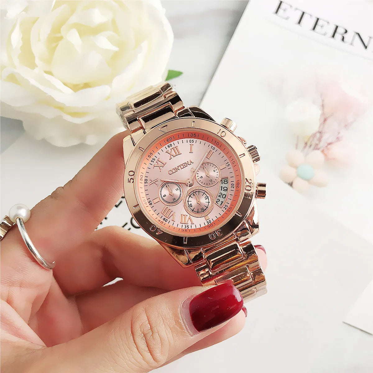 Timeless Elegance Women’s Watch | Luxury Stainless Steel