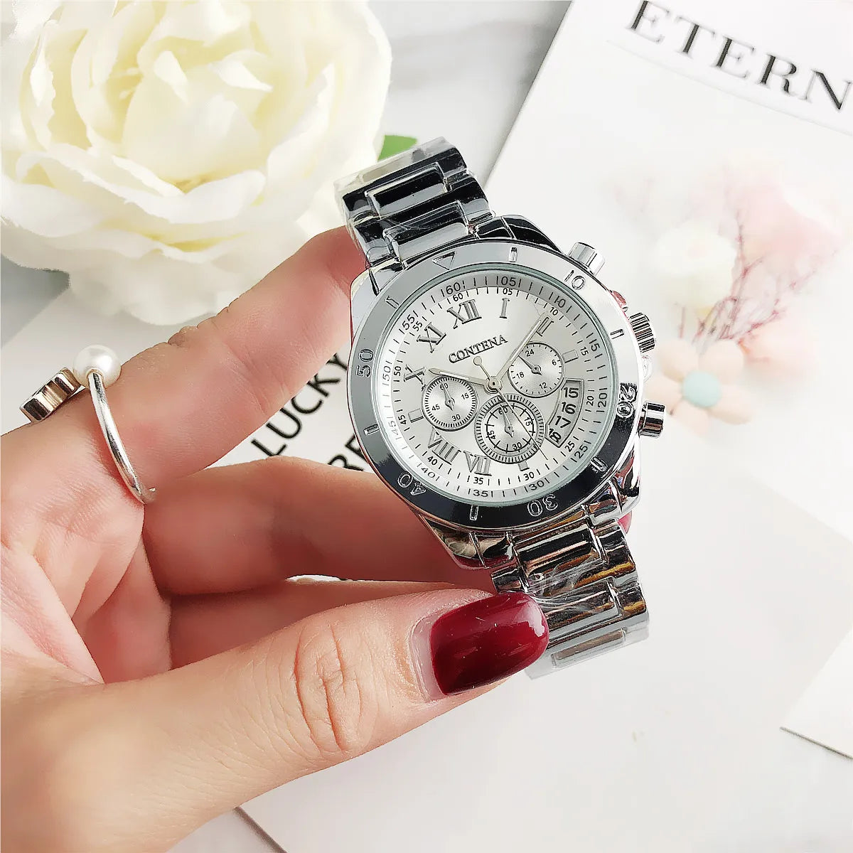 Timeless Elegance Women’s Watch | Luxury Stainless Steel
