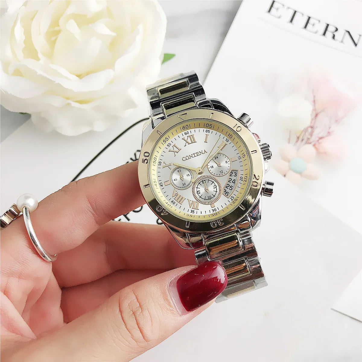 Timeless Elegance Women’s Watch | Luxury Stainless Steel