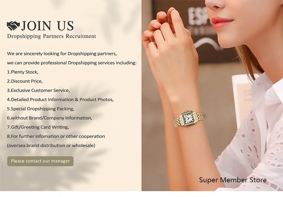 Luxe Square – Women’s Diamond Bracelet Watch